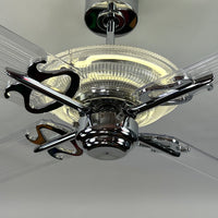 Delray™ Neon Ceiling Fan (Antique White)