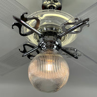 Delray™ Neon Ceiling Fan (Antique White)