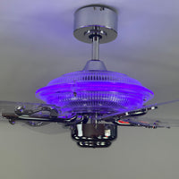 Delray™ Neon Ceiling Fan (Purple)