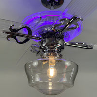 Delray™ Neon Ceiling Fan (Purple)