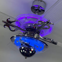 Delray™ Neon Ceiling Fan (Purple)