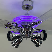 Delray™ Neon Ceiling Fan (Purple)