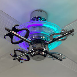 Delray™ Neon Ceiling Fan (Totally Tubular)