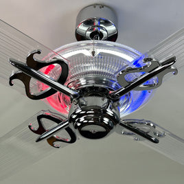 Delray™ Barbershop Edition Neon Ceiling Fan